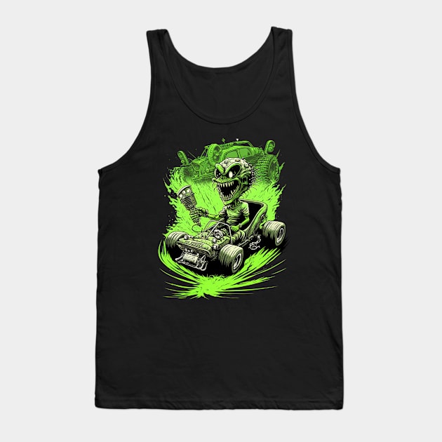 Green Speed Zombie Tank Top by pxdg